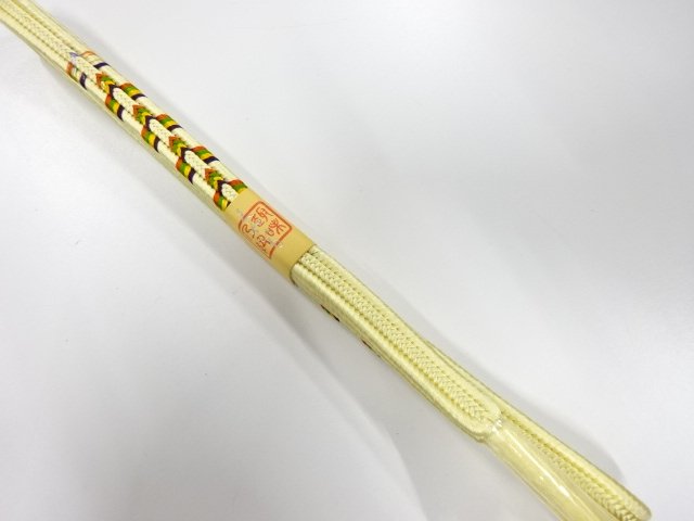 JAPANESE KIMONO / UNUSED HAND-TIED OBIJIME